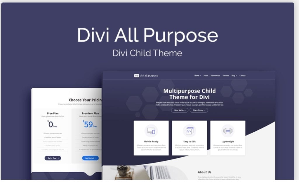 DIVI all purpose free Child theme