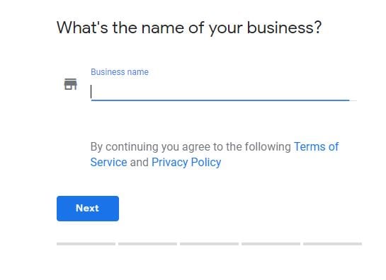 Google My Business Company Name