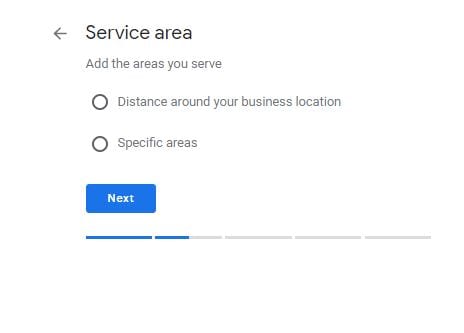 Google My Business Service Area